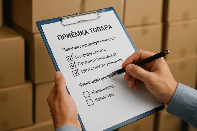 Приёмка товара: чек-лист проверки качества и фиксации расхождений